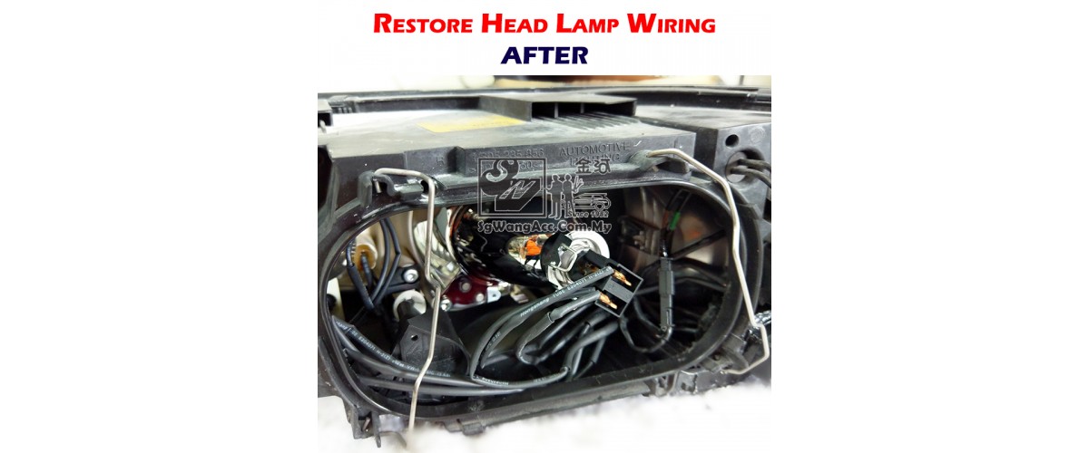 After restoration process, all wires is wrapped by heat shrinkable tube tightly.