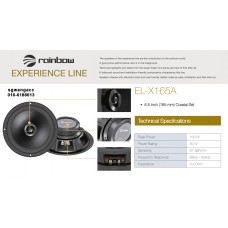 Rainbow Experience-Line EL-X165A 6.5" Co-Axial Set Speaker