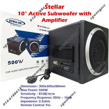 Stellar 10'' Subwoofer with Sealed Box & Built In Amplifier