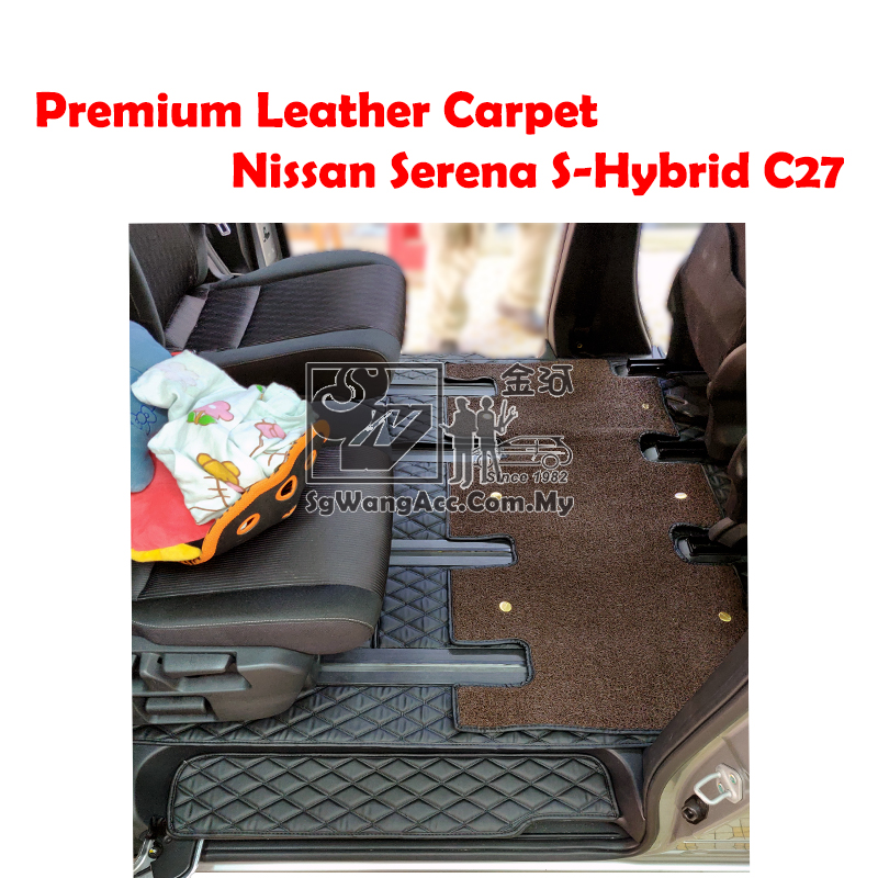 Floor-Mat-Carpet-Interior-Leather-Premium-Nissan-Serena-S-Hybrid-C27