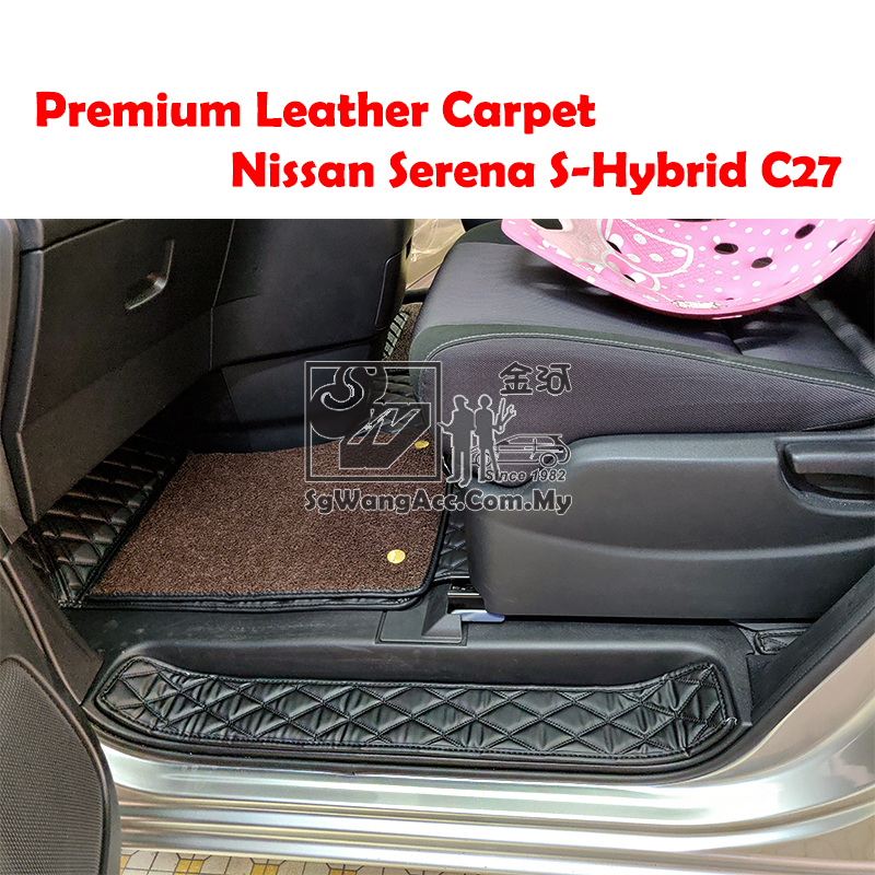 Floor-Mat-Carpet-Interior-Leather-Premium-Nissan-Serena-S-Hybrid-C27
